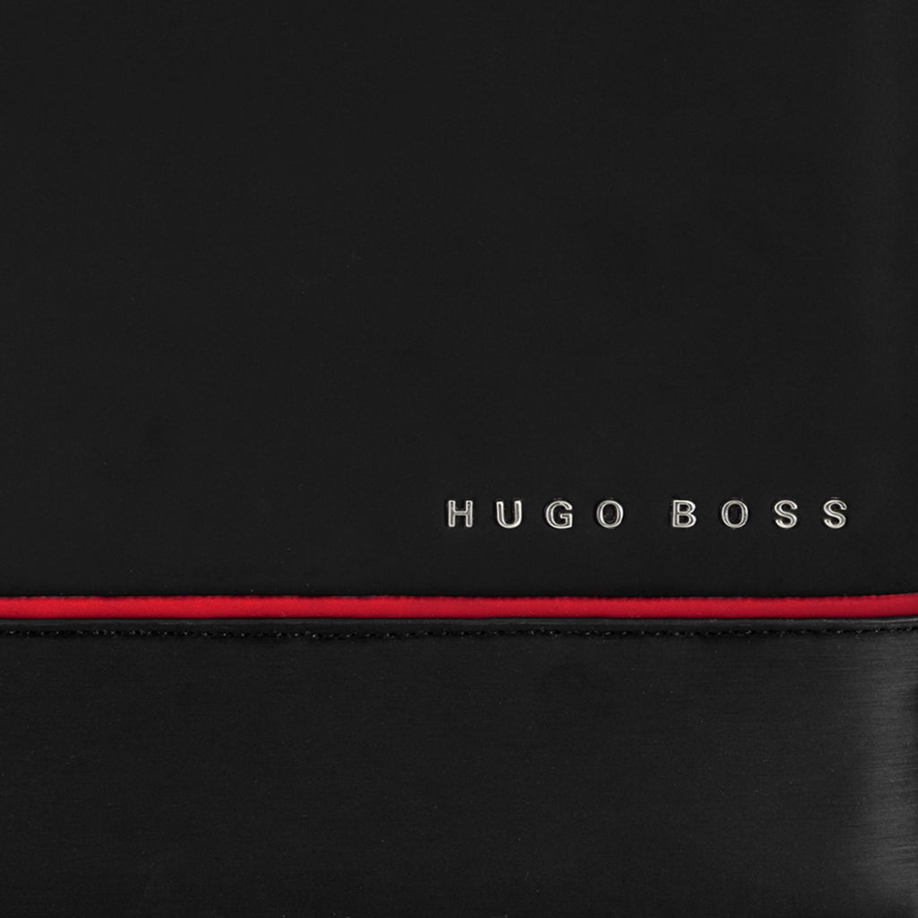  Shop Hugo Boss A4 folder in black brushed in HK, Macau and China