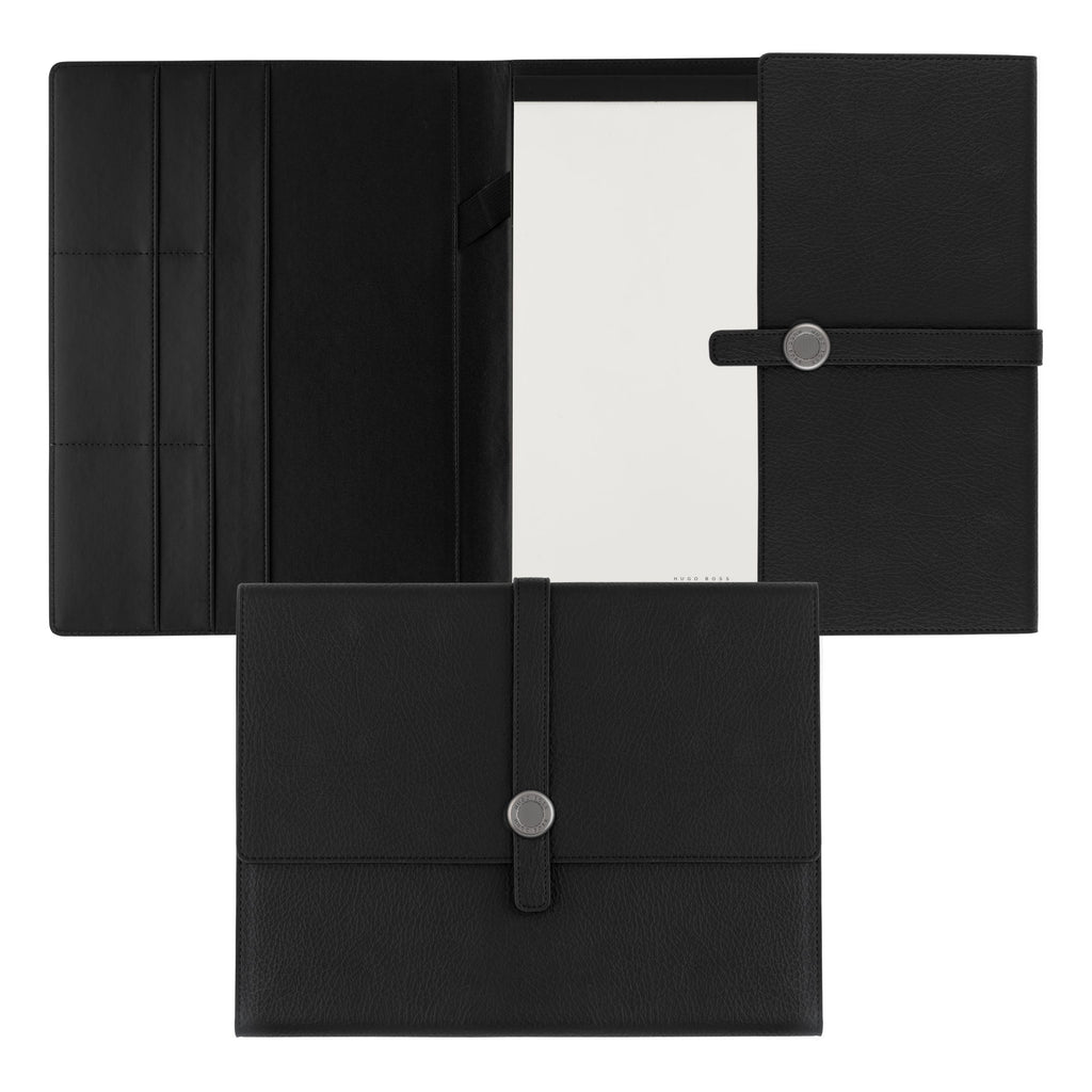  Hugo Boss Black Textured A4 Folder Executive | Gift for HIM