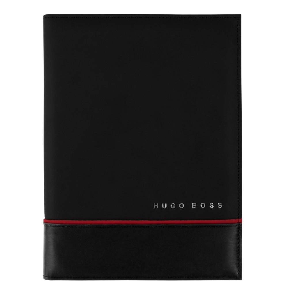  A5 Folder Explore in Brushed Black from HUGO BOSS office supplies