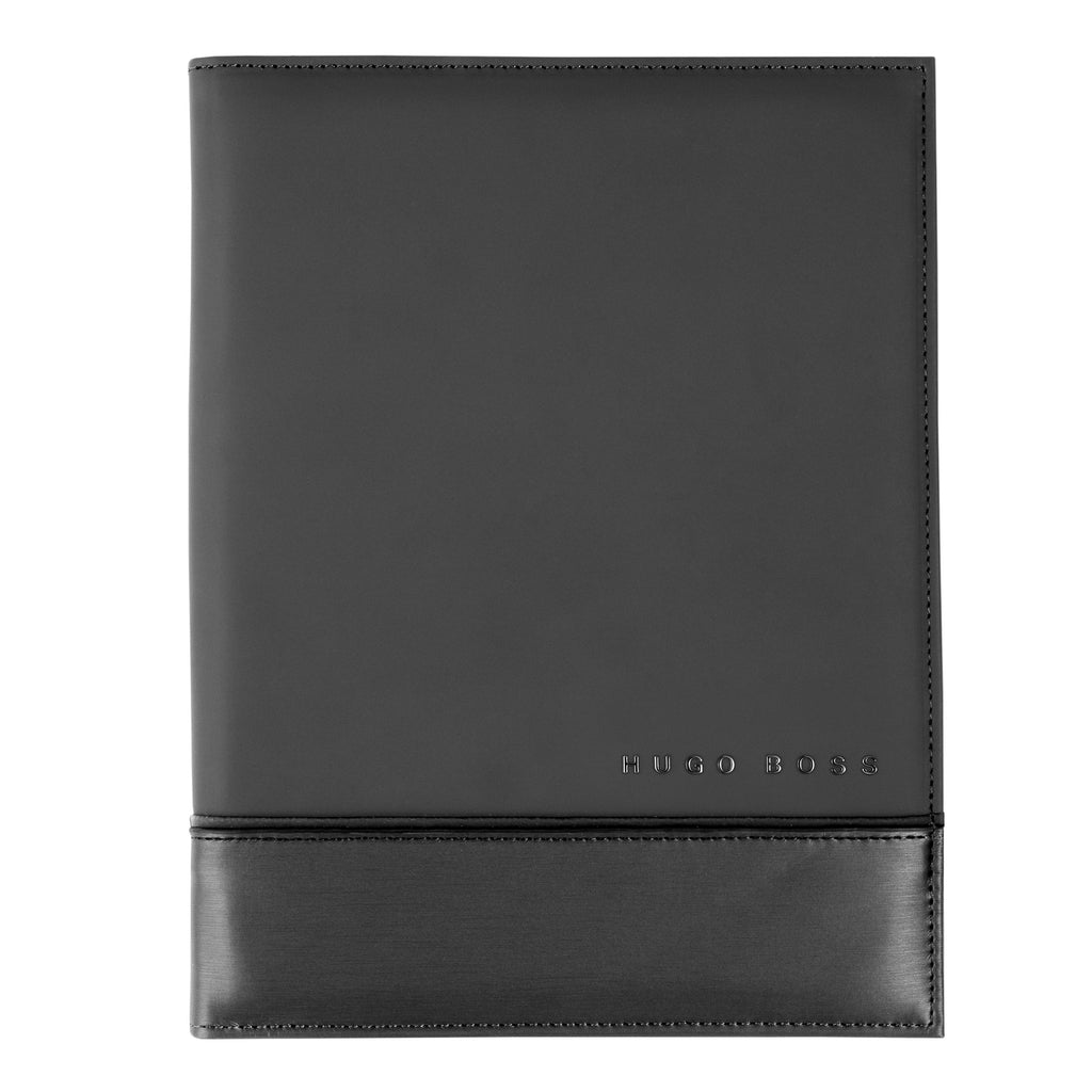  A5 Folder in Brushed Grey Explore from Hugo Boss fashion accessories