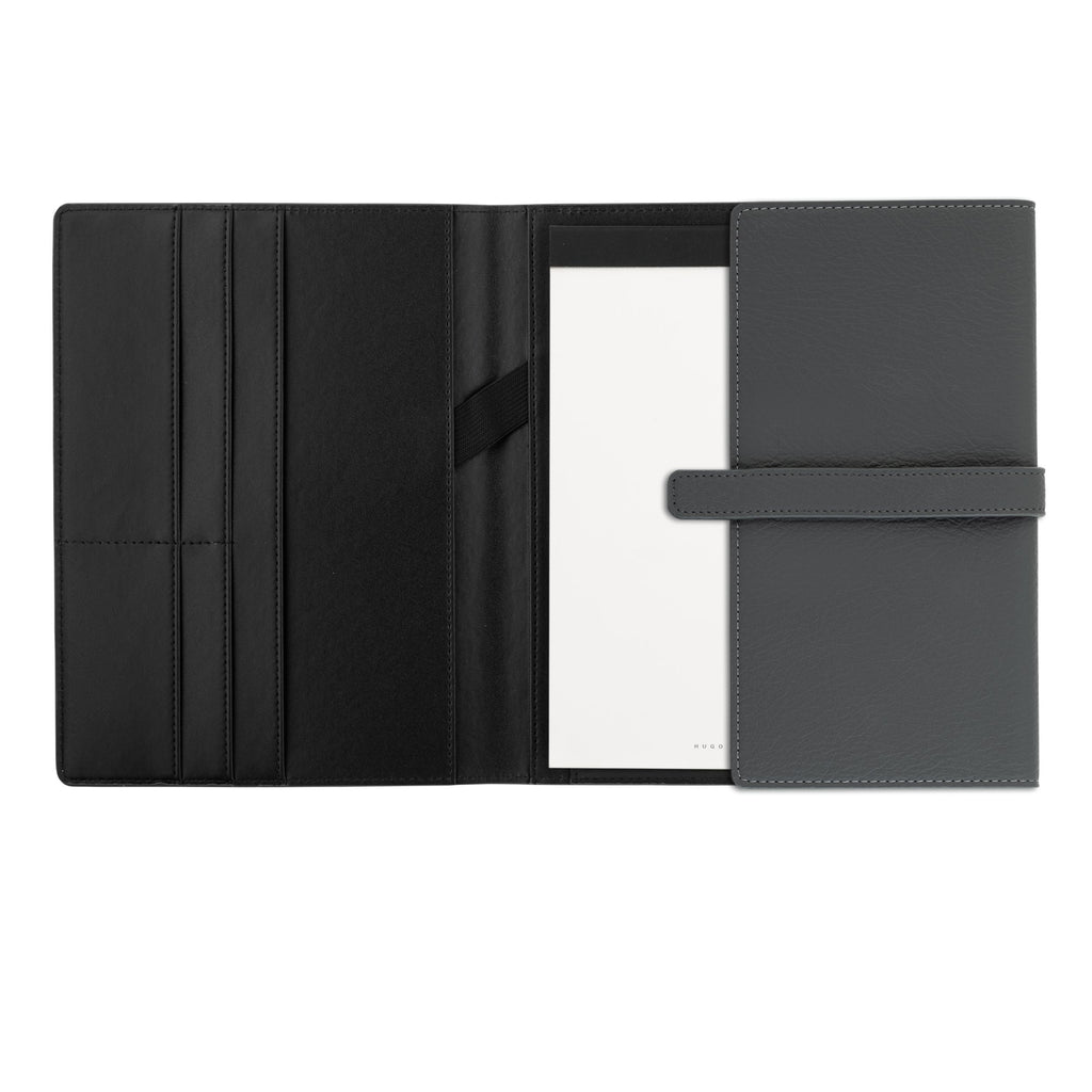  HUGO BOSS Grey Textured A5 Folder Executive | Gift for HIM