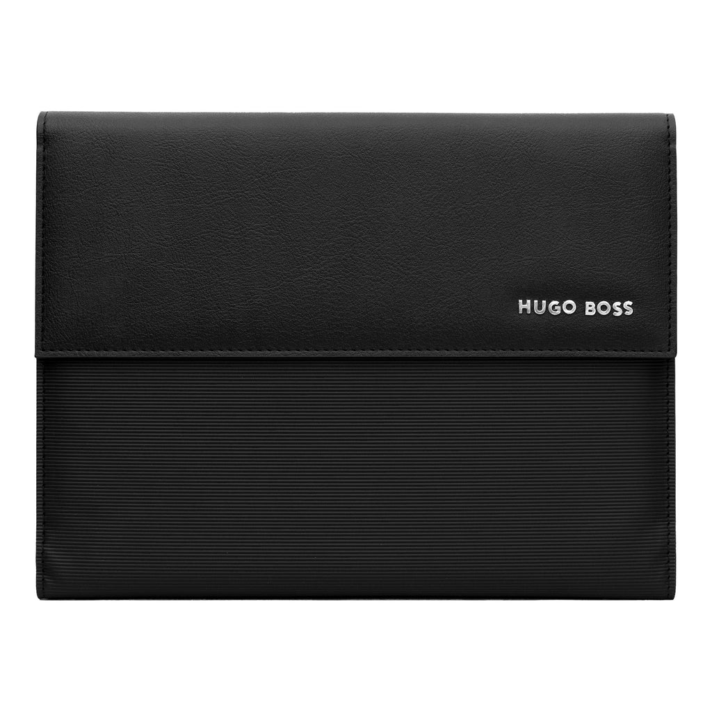  Men's designer meeting folders HUGO BOSS Black A5 Folder Pinstripe 