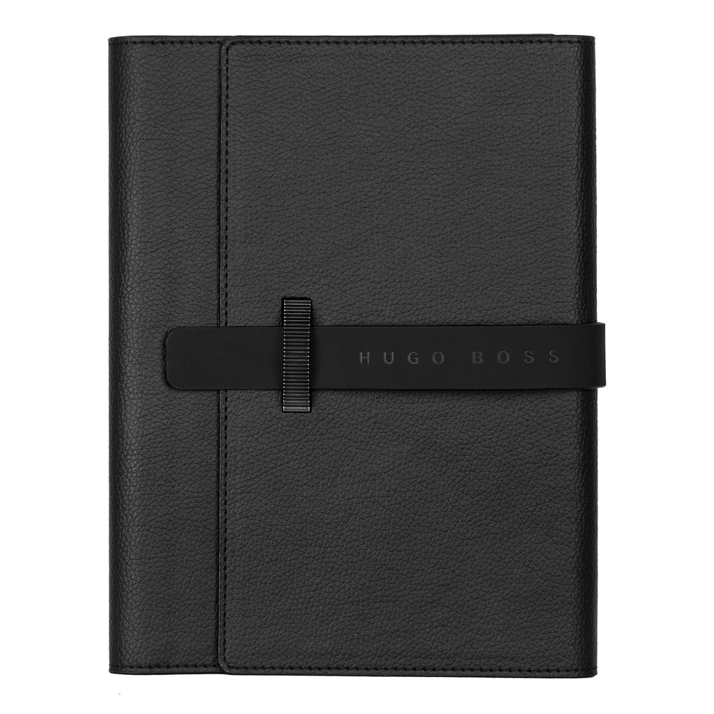  Designer gift ideas for him HUGO BOSS black A5 folder Illusion Gear