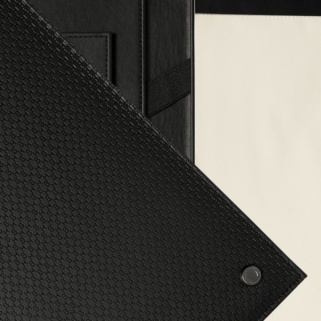  Black A5 Folder Epitome from HUGO BOSS business gifts in HK & China