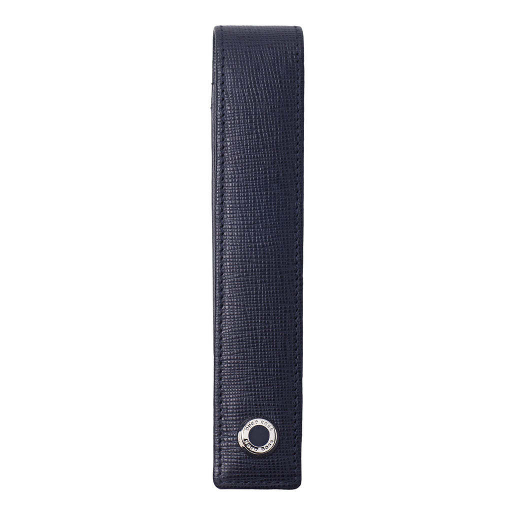  Men's luxury pen cases HUGO BOSS blue single pen pouch Tradition