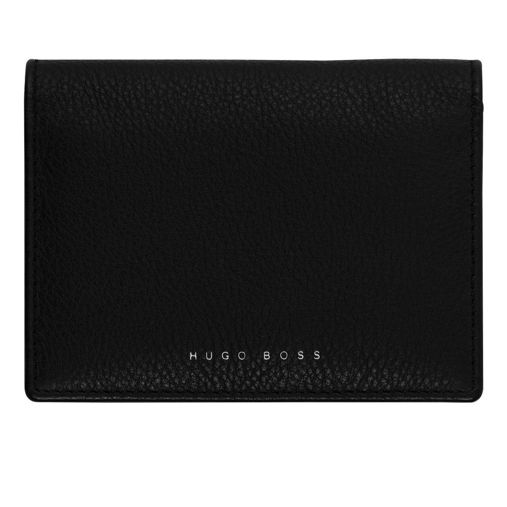  Mens luxury wallets HUGO BOSS black leather Card holder Storyline
