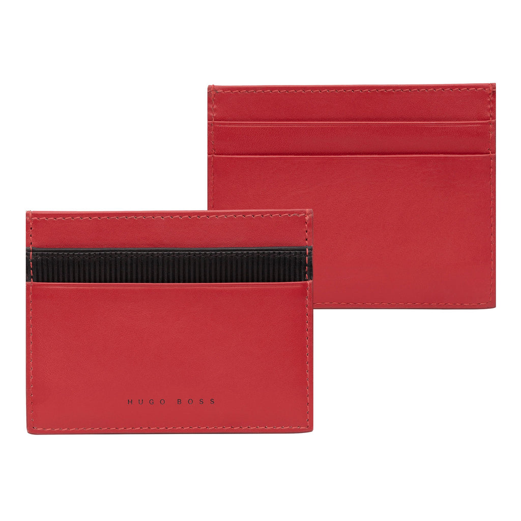  Men's designer wallets Hugo Boss fashion Red card holder Matrix 