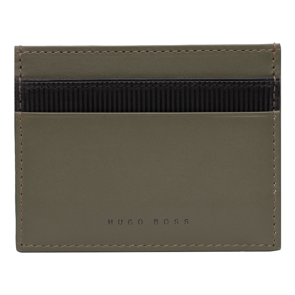  Designer corporate gifts from HUGO BOSS khaki card holder Matrix 