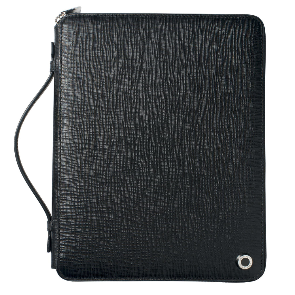  HUGO BOSS | Conference folder A5 | Tradition | Black | Leather goods