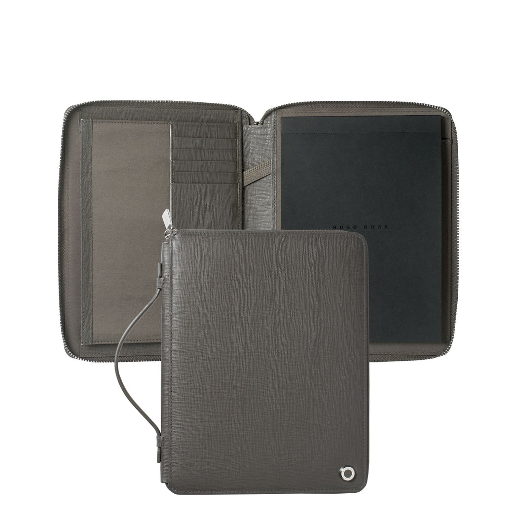  HUGO BOSS | Conference folder A5 | Tradition | Grey | Leather goods