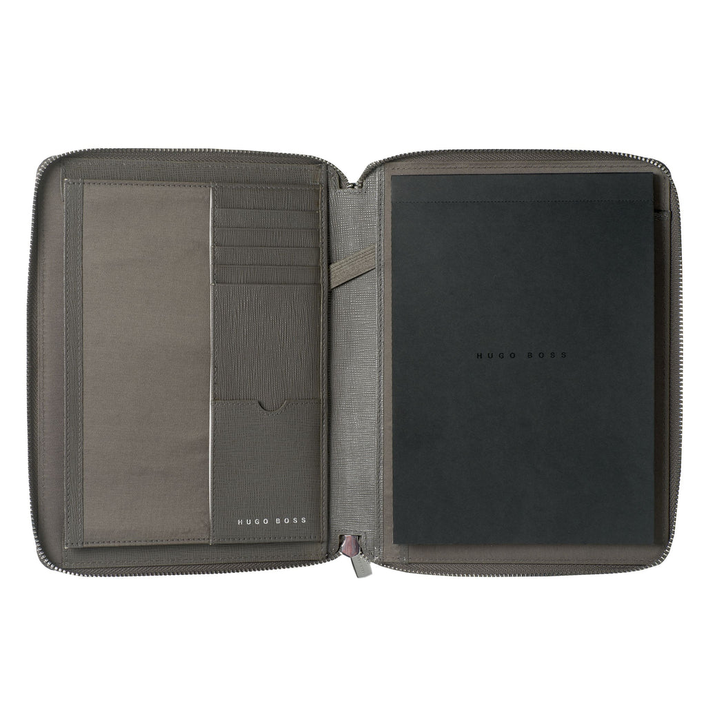 HUGO BOSS | Conference folder A5 | Tradition | Grey | Leather goods