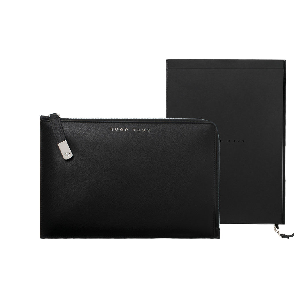  Luxury conference folders for Hugo Boss black A5 zipped Storyline