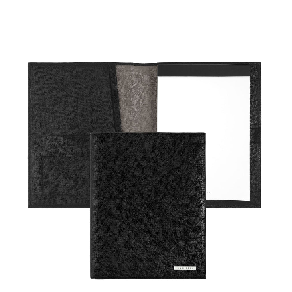 Leather Portfolios & Padfolios HUGO BOSS Black A5 Folder Companion