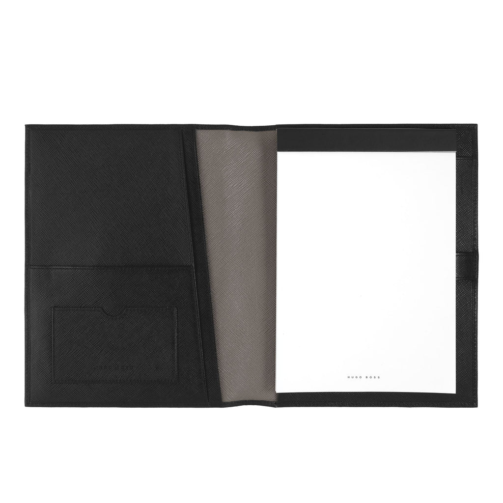 Leather Portfolios & Padfolios HUGO BOSS Black A5 Folder Companion