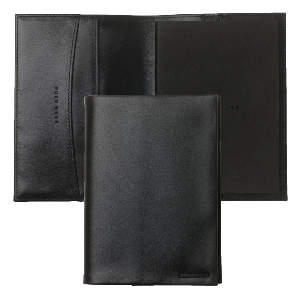  Gift for him HUGO BOSS Leather Passport Notebook cover A6 Dusk 