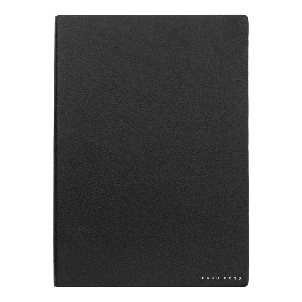  HUGO BOSS Faux Leather Black Plain B5 Notebook Storyline 