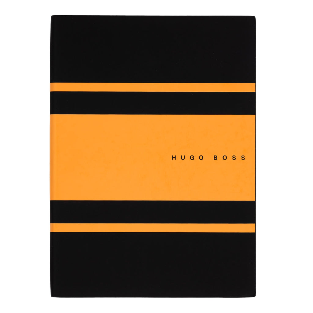 Gift for her HUGO BOSS Yellow A5 Notebook in rubberized cover 