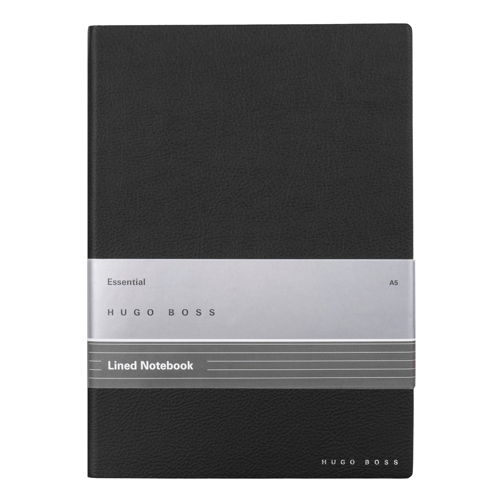 A5 Notebook Essential Storyline Black Lined from Hugo Boss – Luxury ...