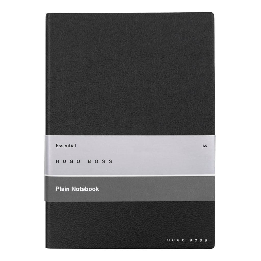 HUGO BOSS | Notebook A5 Essential | Storyline | Black Plain | For HIM