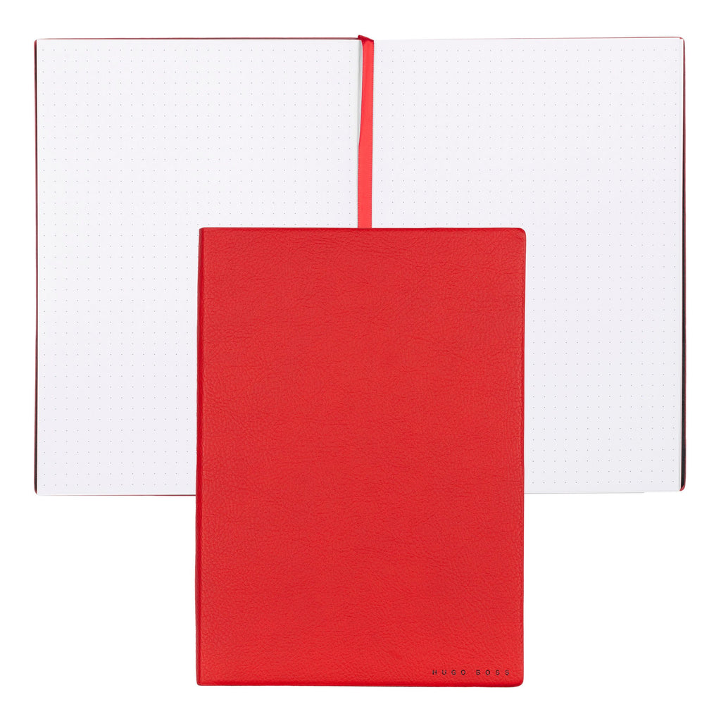   HUGO BOSS Red A5 notebook essential storyline with dots pattern 