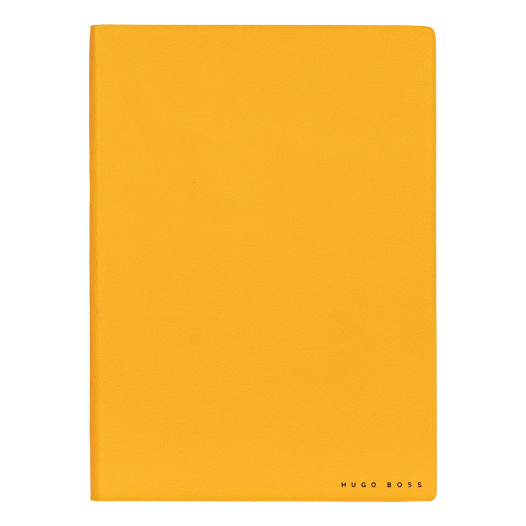  Gift for her HUGO BOSS Faux Leather A5 Notebook Storyline Yellow Plain