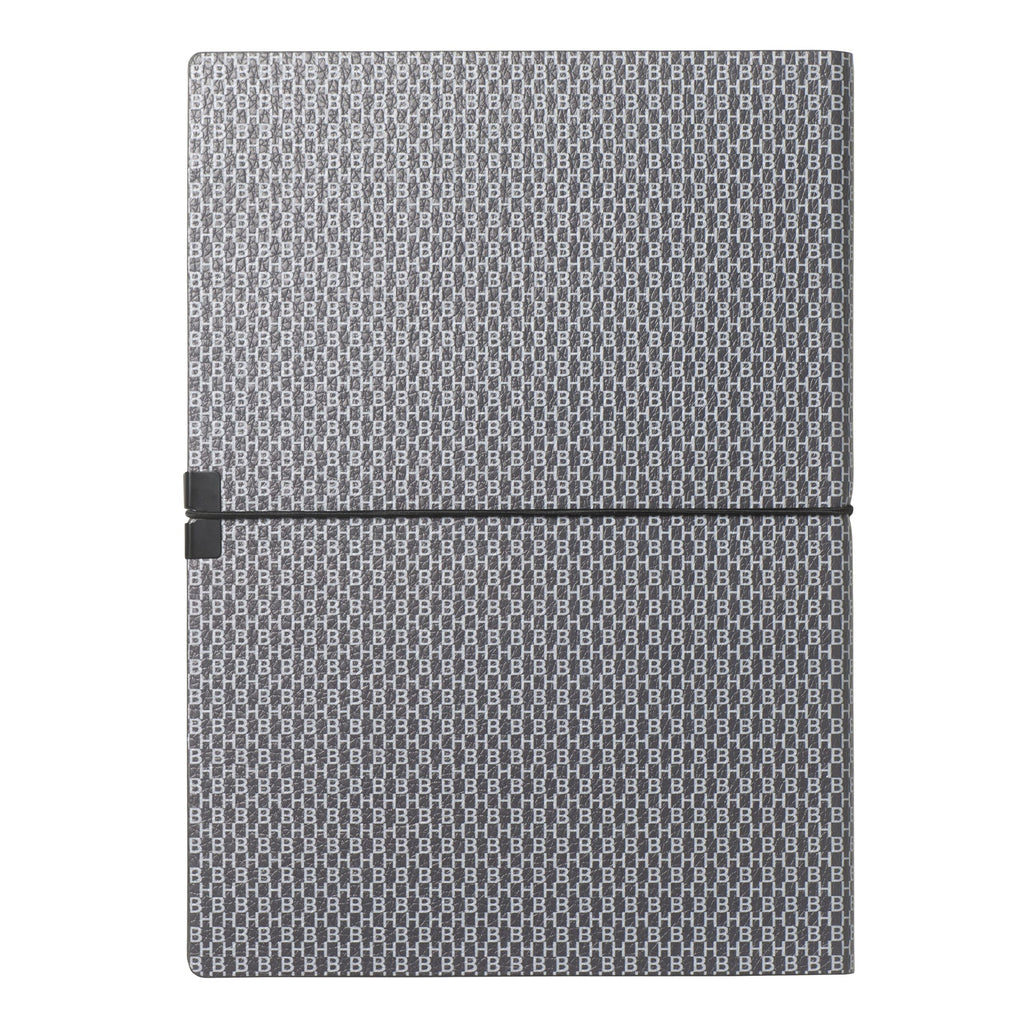 HUGO BOSS Note pad A5 Storyline Epitome Dark Grey with Elastic Band