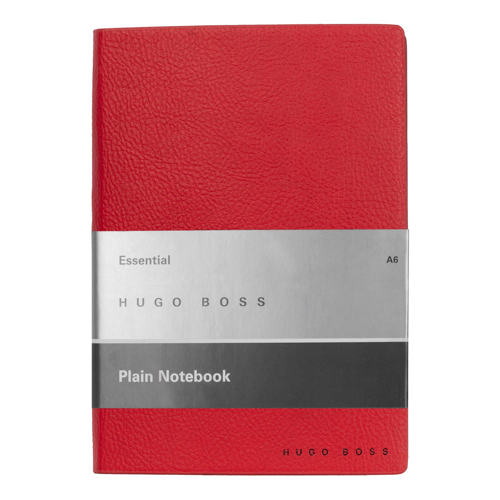  HUGO BOSS Notebook| Notebook A6 Essential | Storyline | Red Plain