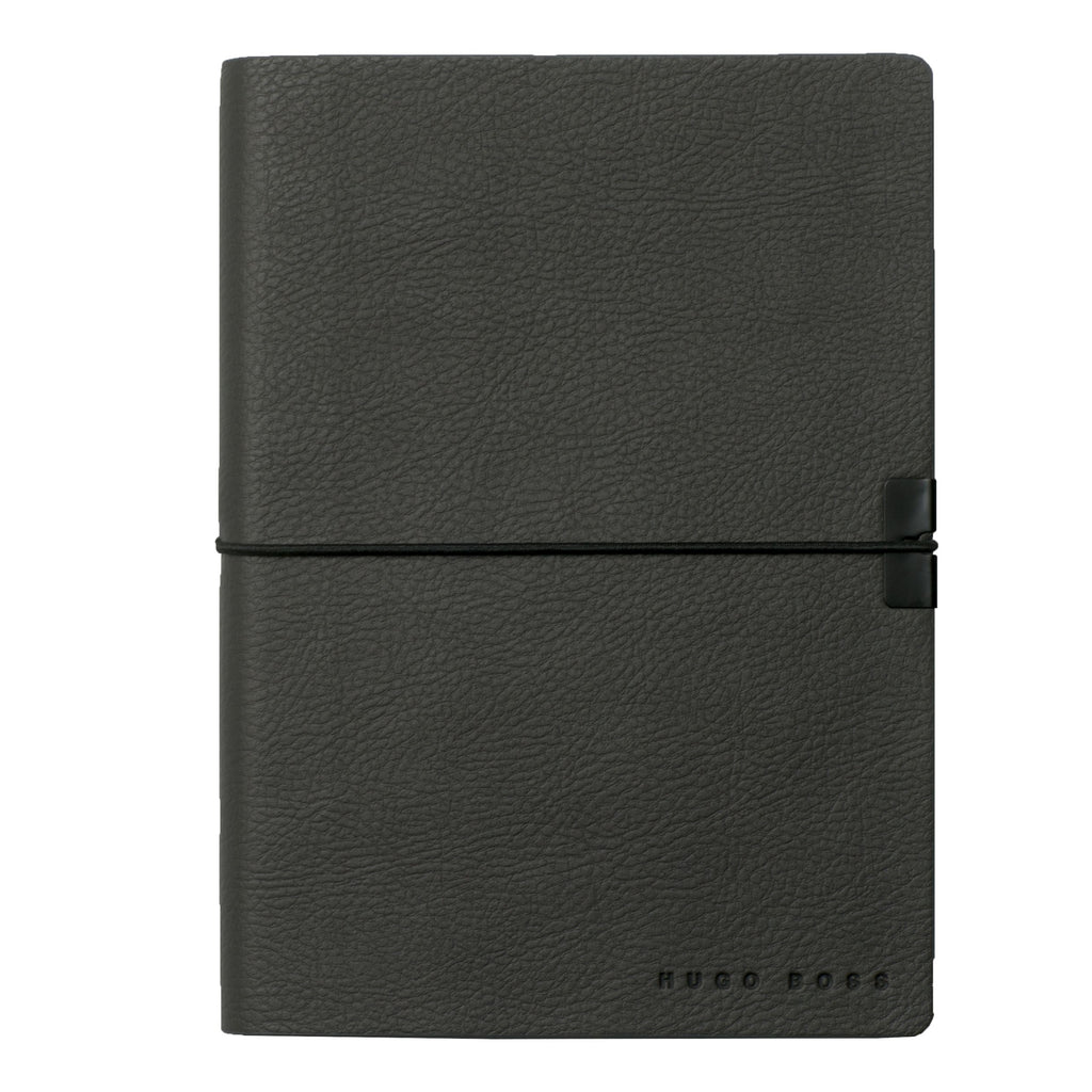  Mens designer notebook HUGO BOSS Dark grey A6 Note pad Storyline