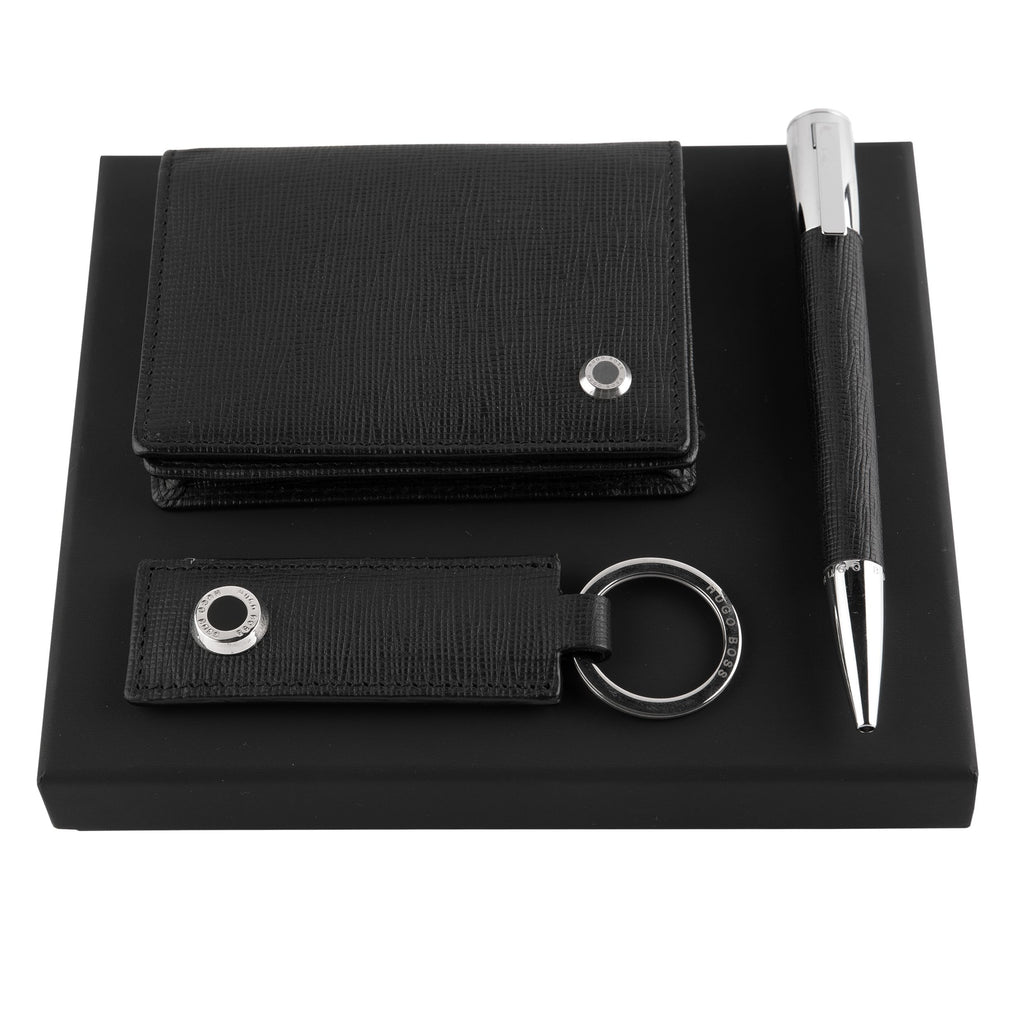  Designer gift sets HUGO BOSS ballpoint pen, key ring & card holder