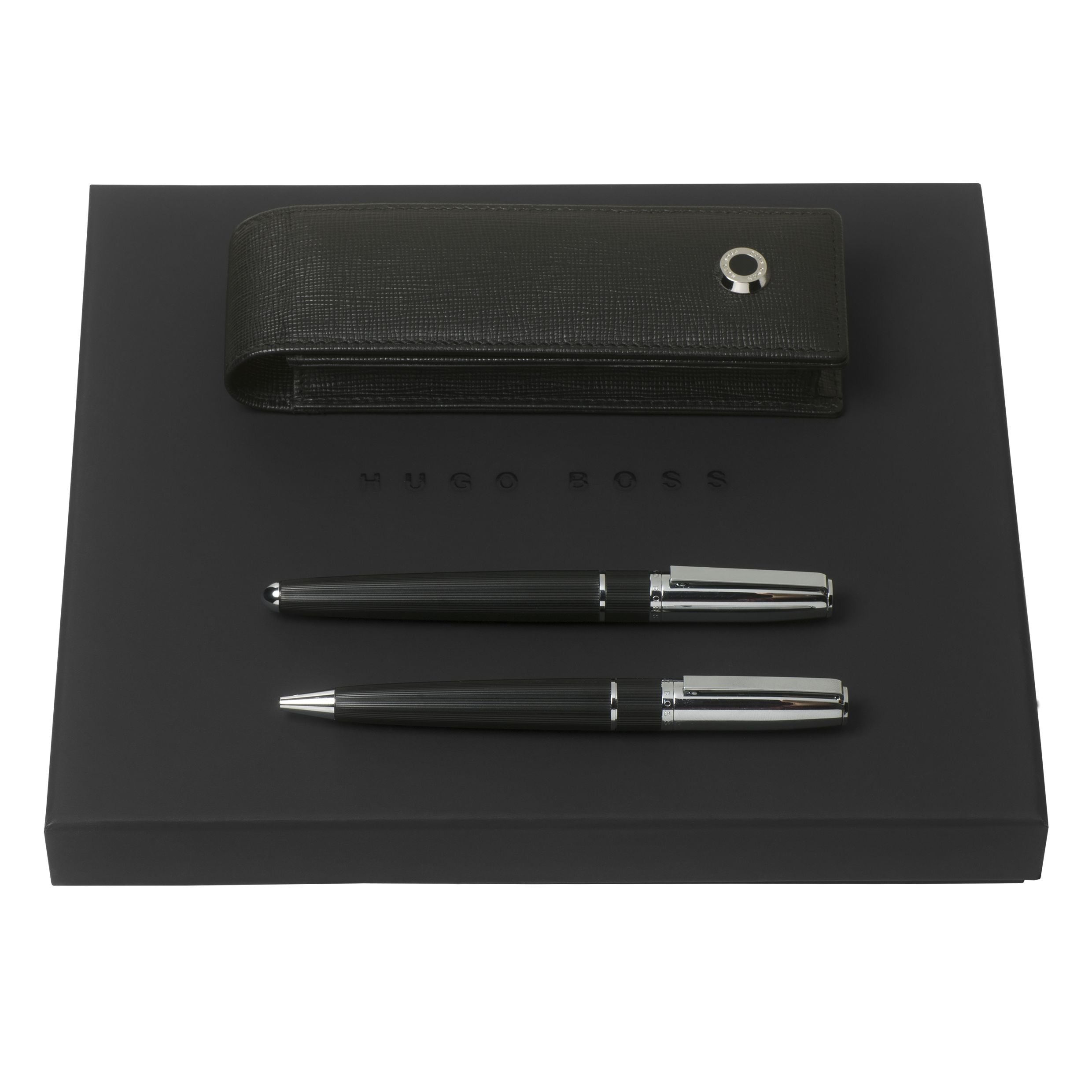 Pen case gift set HUGO BOSS Ballpoint pen, Rollerball pen Pen