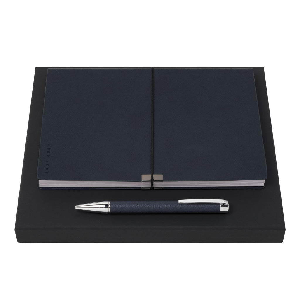  Dark blue gift set Storyline Hugo Boss Ballpoint pen & A5 Note pad 