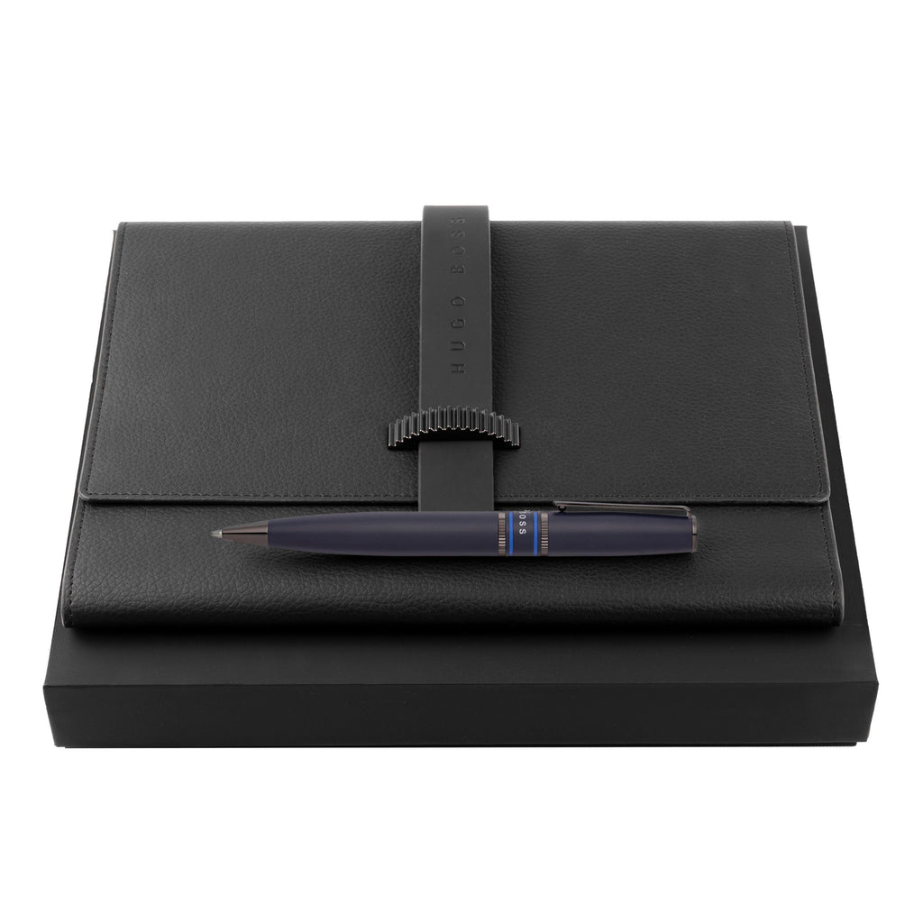  Gift set Illusion Gear for him Hugo Boss Ballpoint pen and A5 Folder