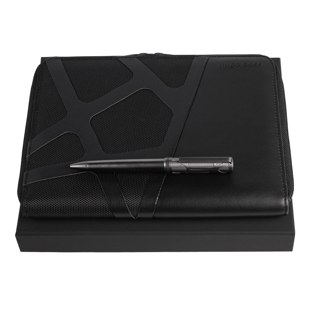  Business gift set HUGO BOSS Ballpoint pen & A5 Conference folder Craft