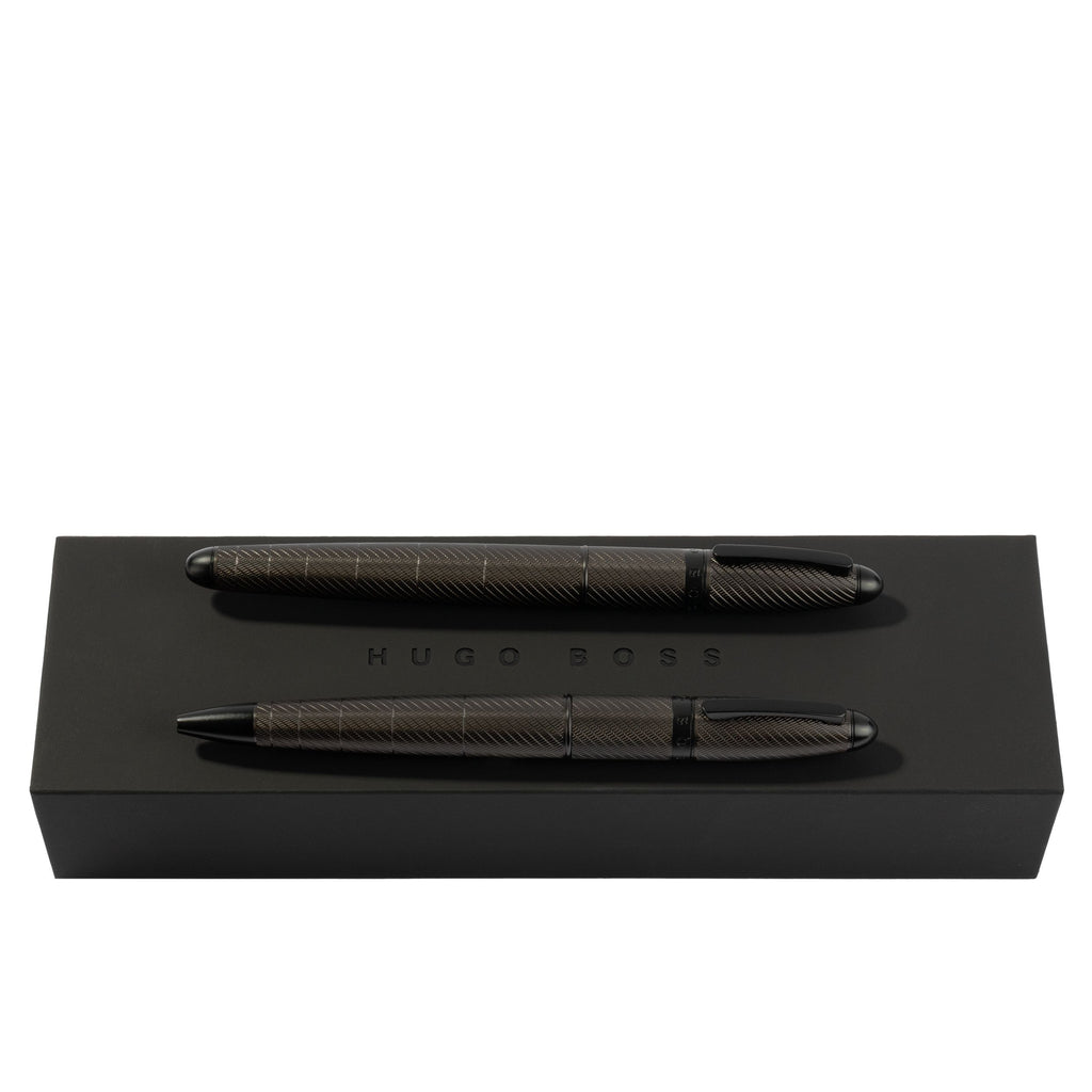  Designer pen gift sets Oval Hugo Boss gun Ballpoint pen & Fountain pen