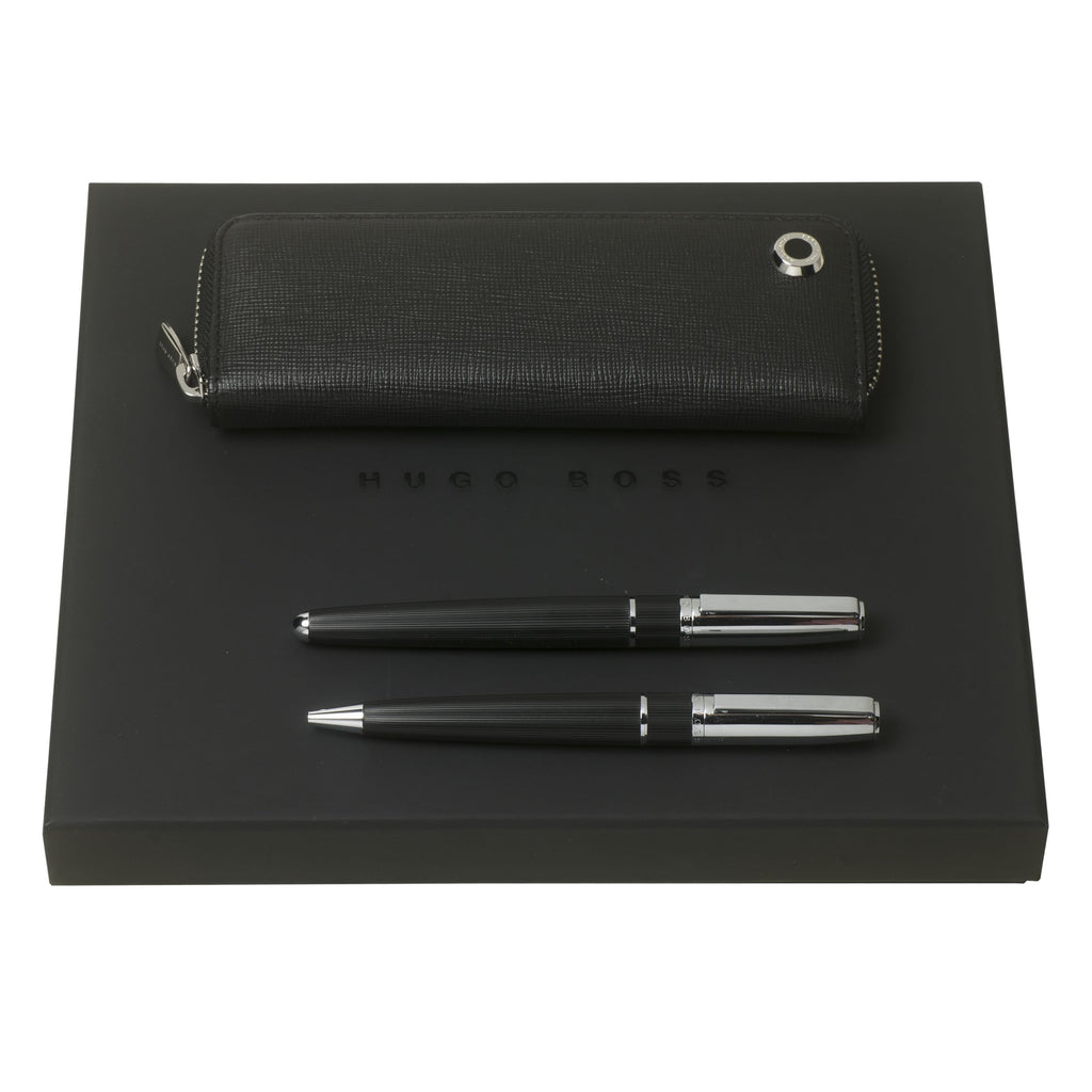  Executive gift sets HUGO BOSS ballpoint pen, fountain pen & pen case