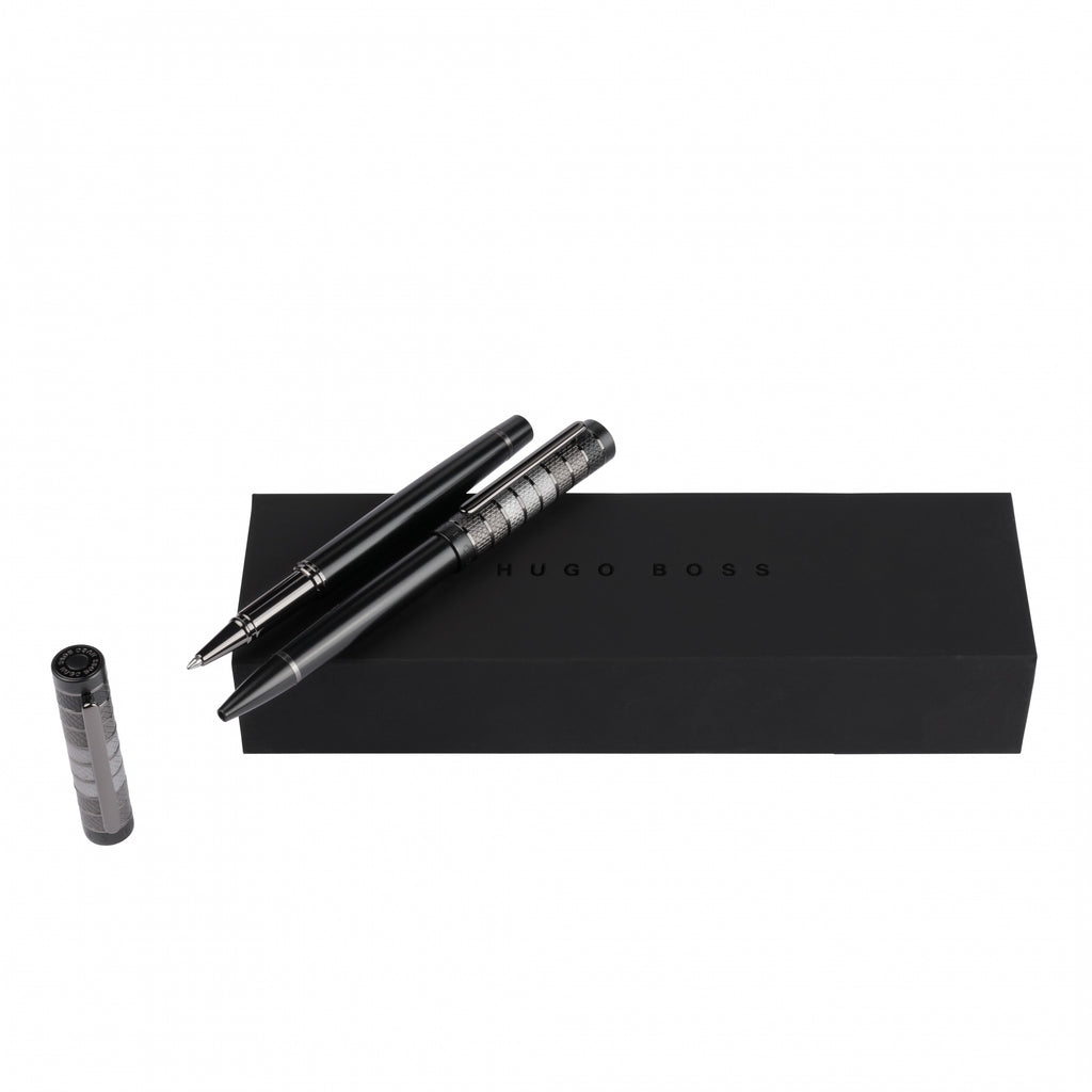  Designer pen sets HUGO BOSS Black ballpoint pen & rollerball pen Grade