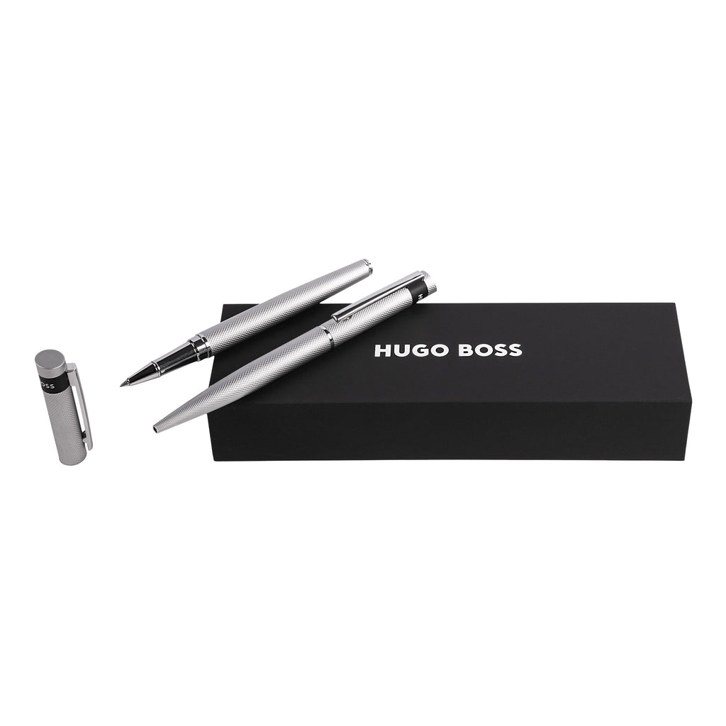  Pen sets HUGO BOSS Diamond Chrome Ballpoint pen & Rollerball pen LOOP