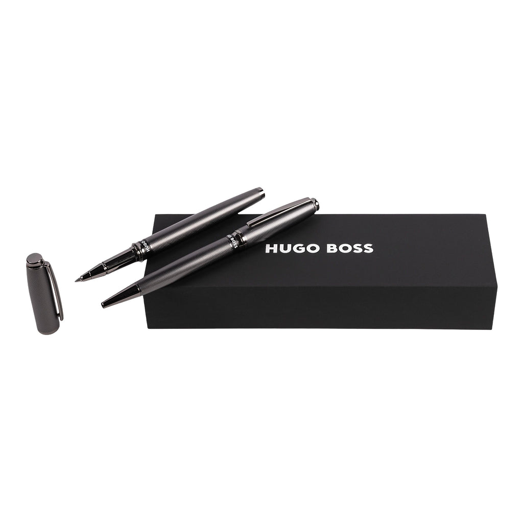  Pen set for men HUGO BOSS gun Ballpoint pen & Rollerball pen STREAM