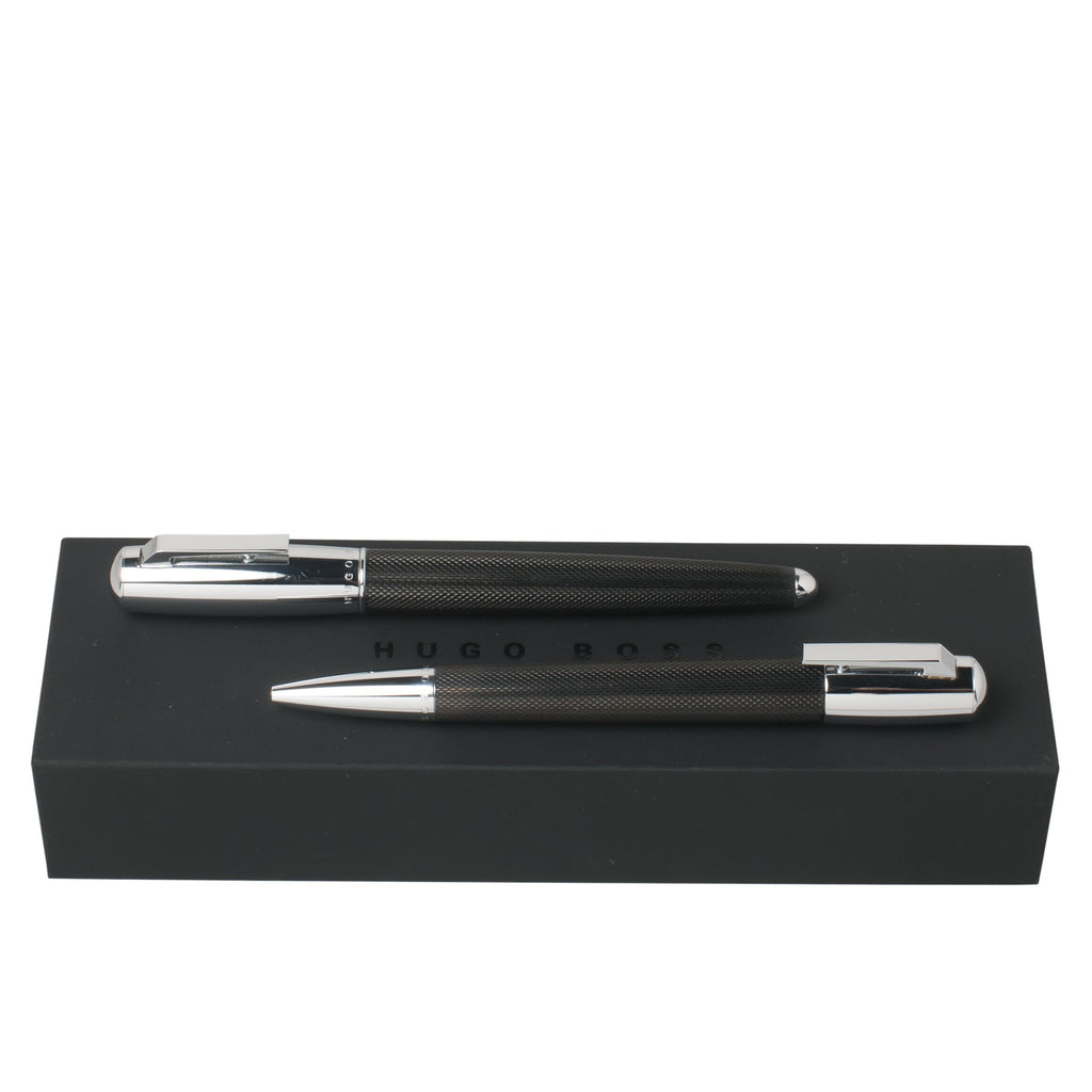 Pen gift set Pure Hugo Boss black Ballpoint pen & Rollerball pen