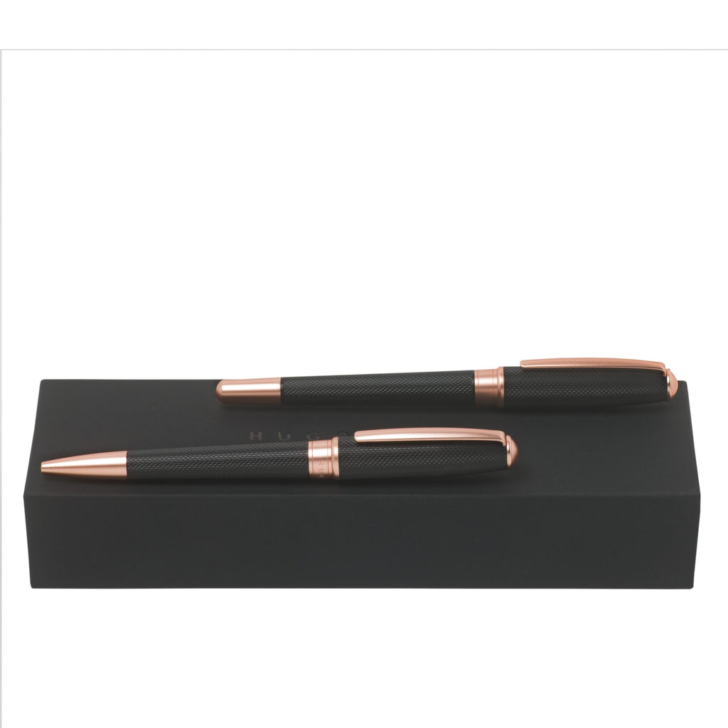  Pen Sets Essential Hugo Boss rosegold Ballpoint pen & Rollerball pen