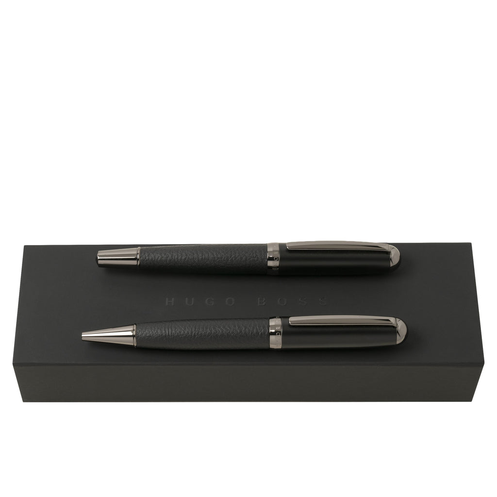  HUGO BOSS Pen Set Advance Grained | Ballpoint pen & Rollerball pen