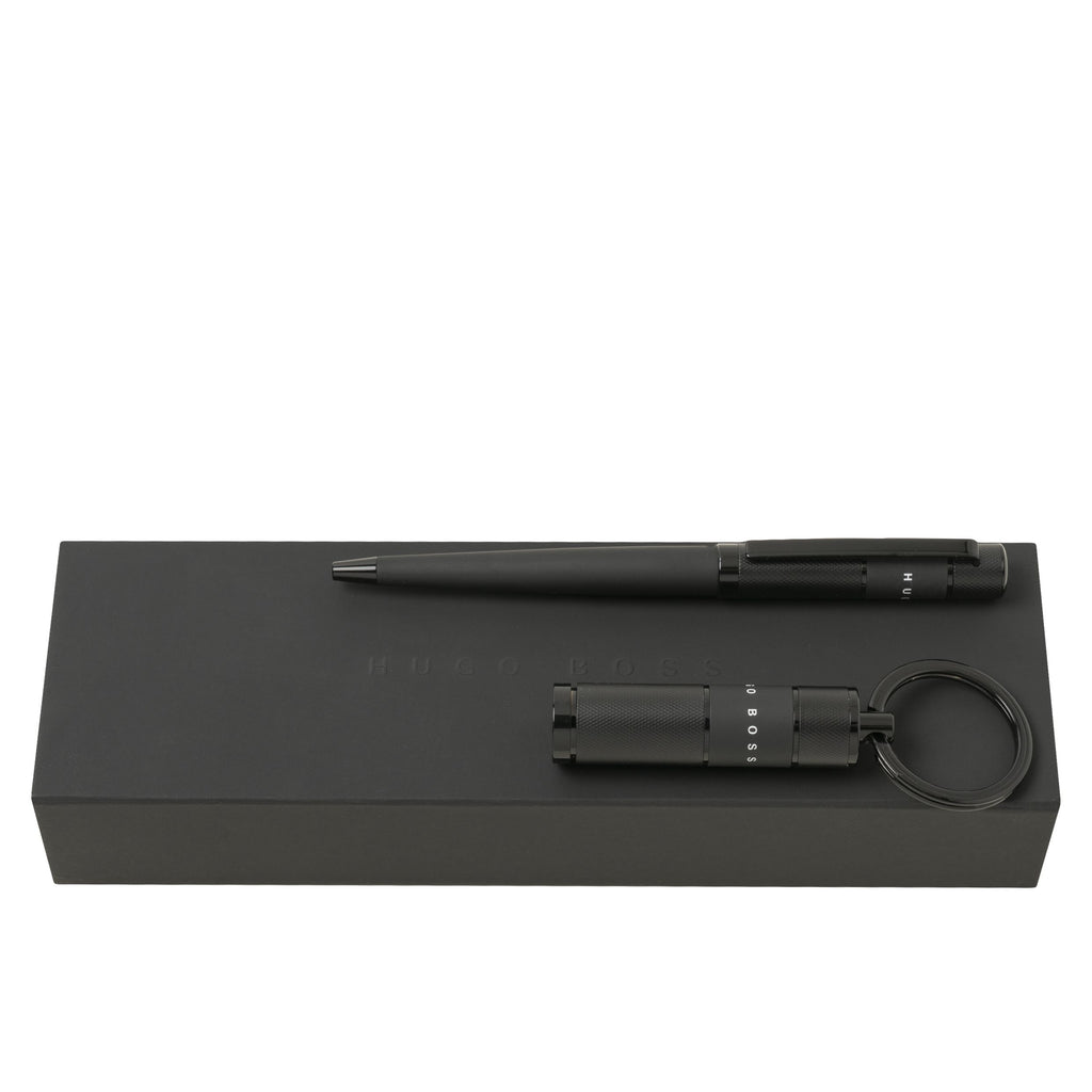  Executive gift sets HUGO BOSS Black ballpoint pen & usb stick Ribbon
