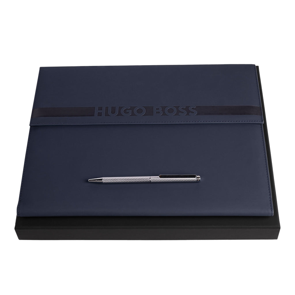  Men's elegant gift sets HUGO BOSS Trendy Ballpoint pen & A4 folder