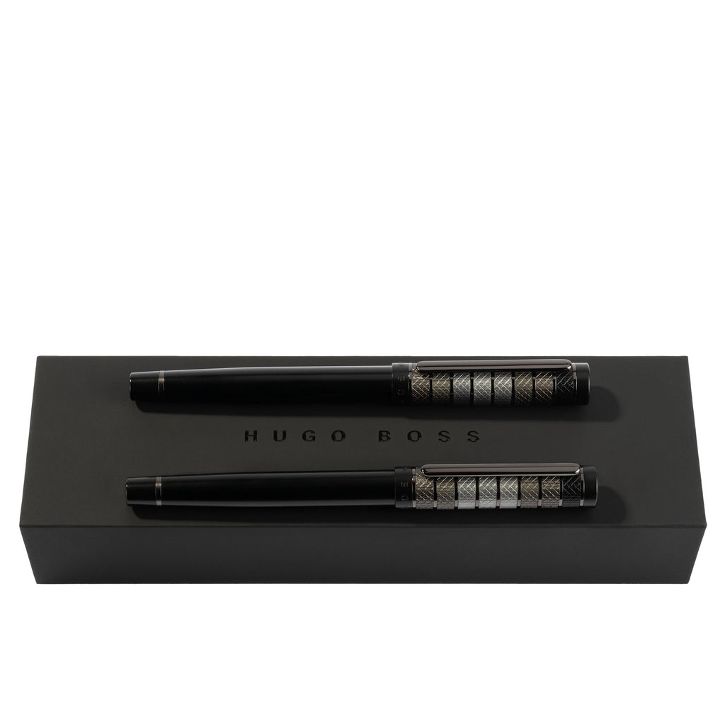  Executive pen sets HUGO BOSS Black Rollerball pen & Fountain pen Grade