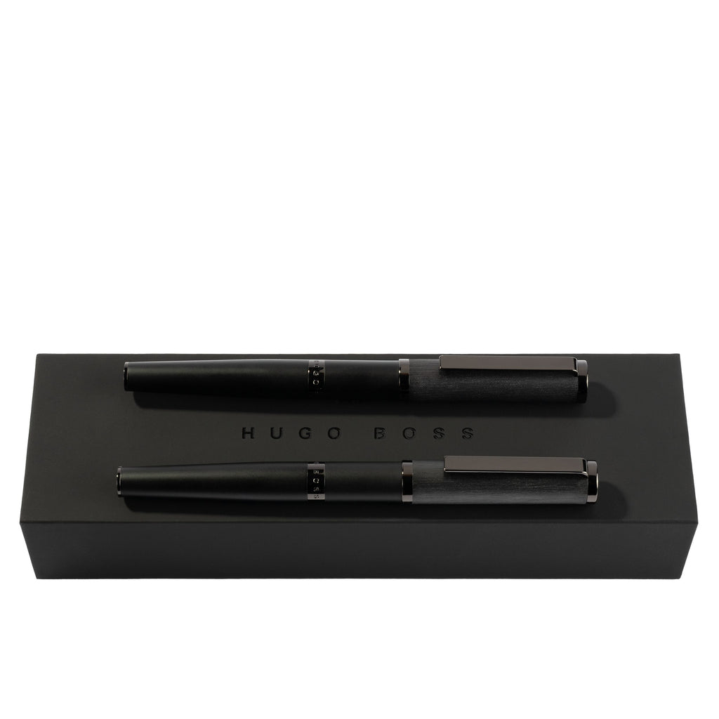  Fine pen set HUGO BOSS Rollerball pen & Fountain pen Formation Gleam