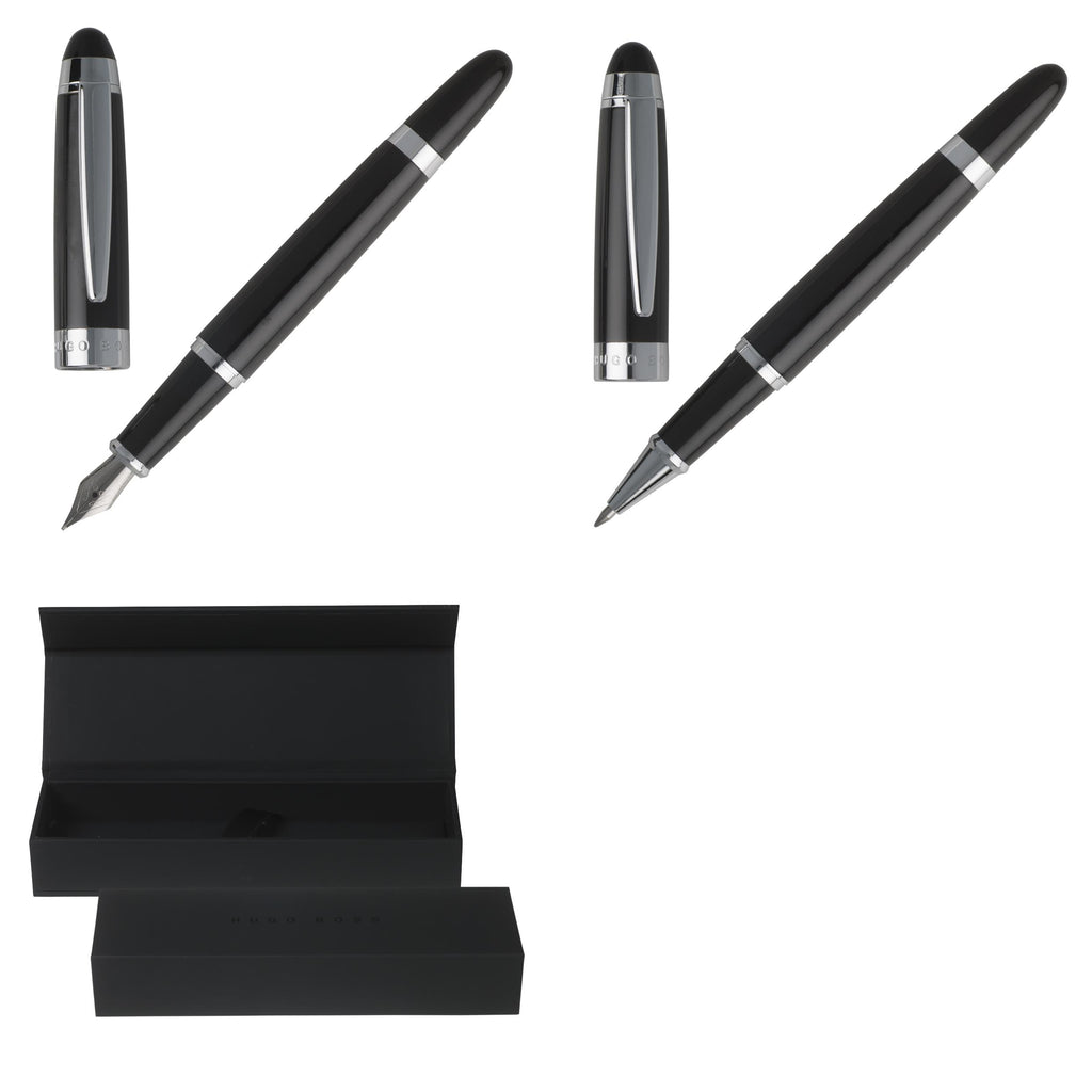  Pen sets Icon Hugo Boss Black Rollerball pen & Fountain pen 
