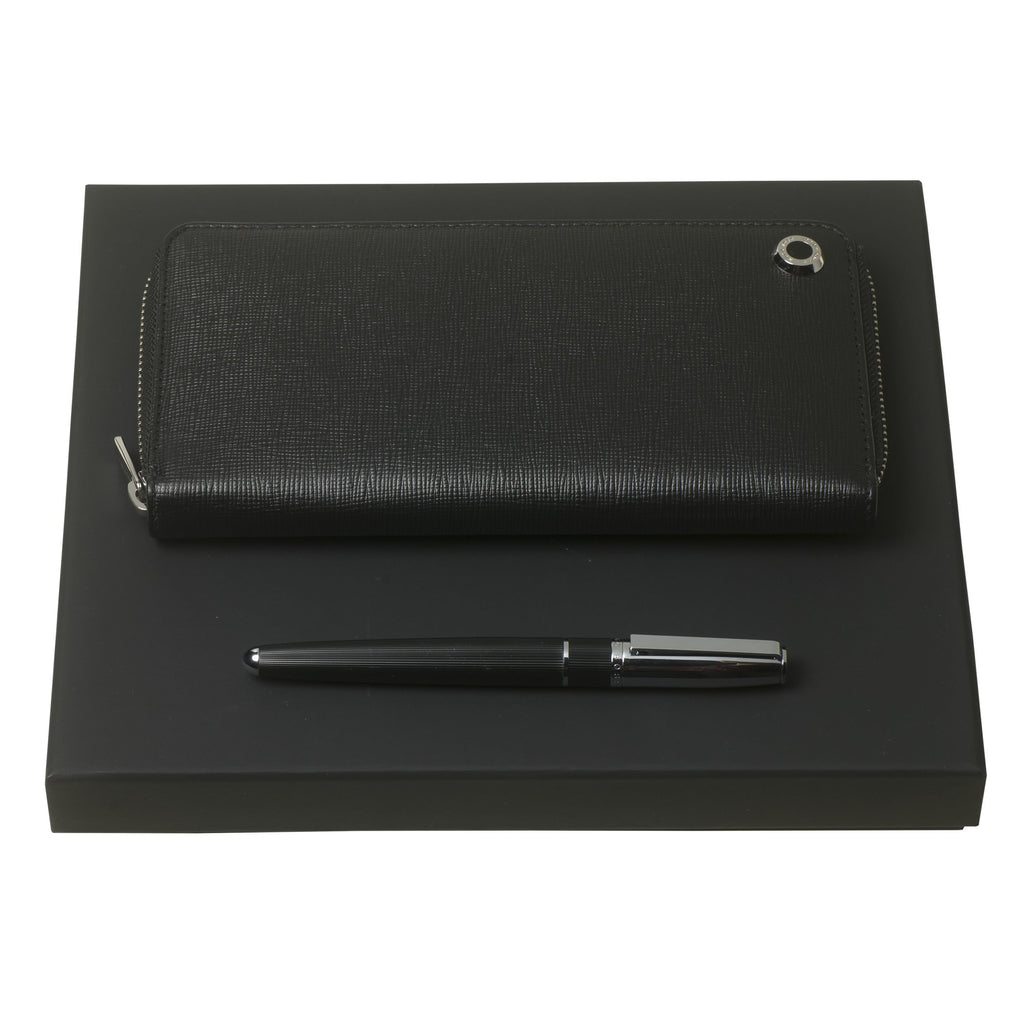 Gift Set HUGO BOSS | Fountain pen & long zipped Folder | Gift for HIM  