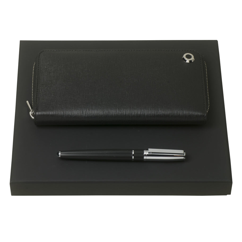 Gift Set HUGO BOSS | Fountain pen & long zipped Folder | Gift for HIM
