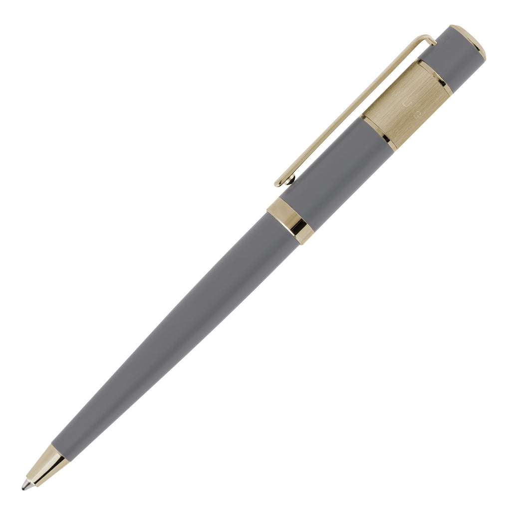 HUGO BOSS Ballpoint pen Ribbon Vivid Grey with engraved logo