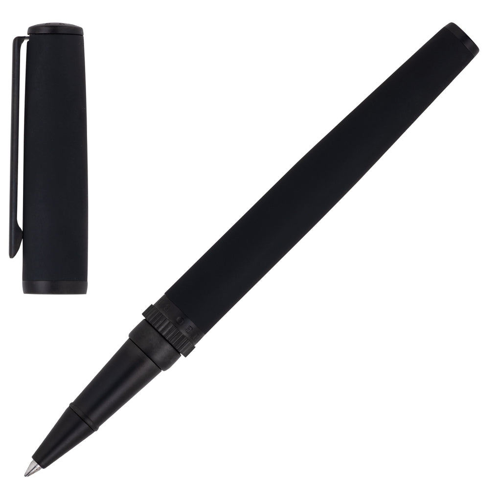   HUGO BOSS Pen | Boss Rollerball pen Gear Matrix Black | Gift for HIM 
